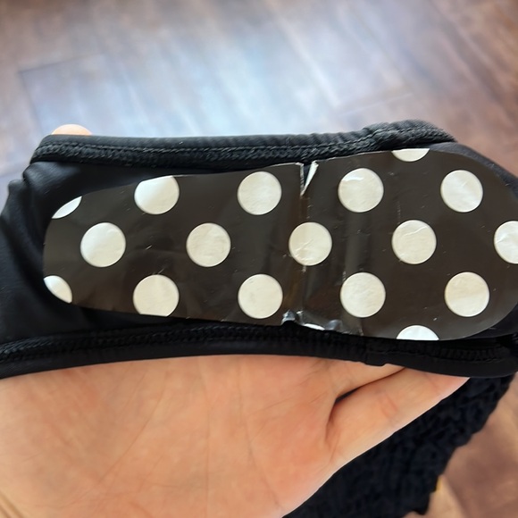 NEW Verdelimon black ruched high waisted bikini bottom swimsuit bathing suit S - Picture 4 of 4